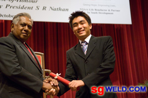 H. K. Ng with President S. R. Nathan